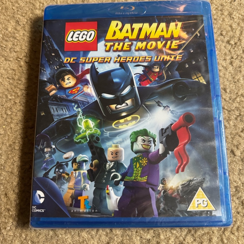 LEGO Batman Blu-ray with Blue and Yellow Cover